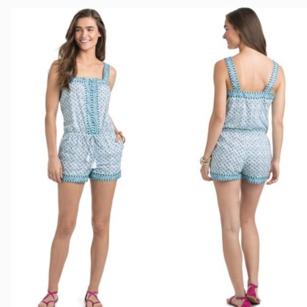 Vineyard Vines Perfect Condition Romper Shorts To… - image 1
